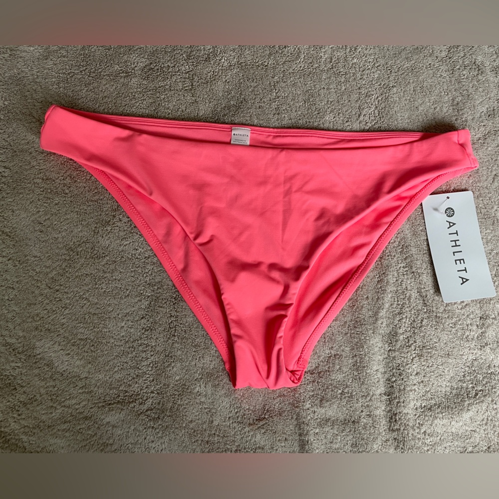 NWT Athleta Bright Pink Bikini Bottom